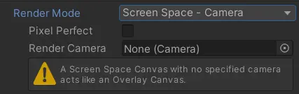 Screen Space warning
